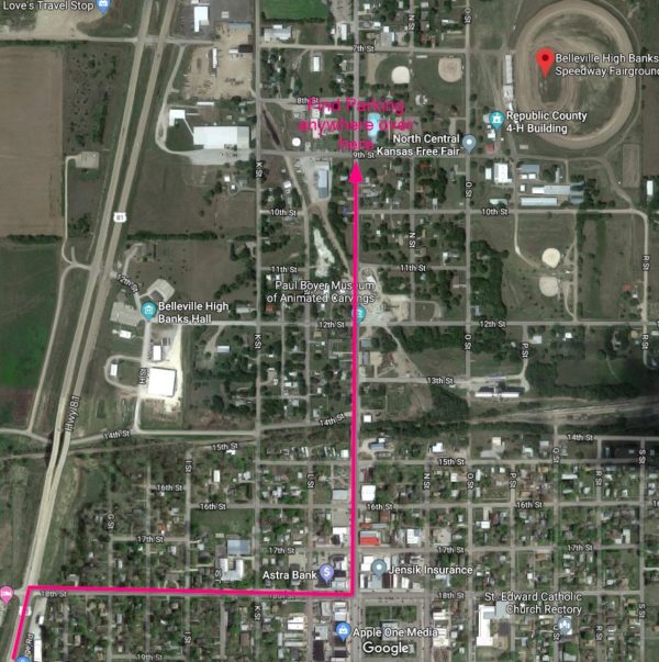 Directions to the High Banks Belleville High Banks