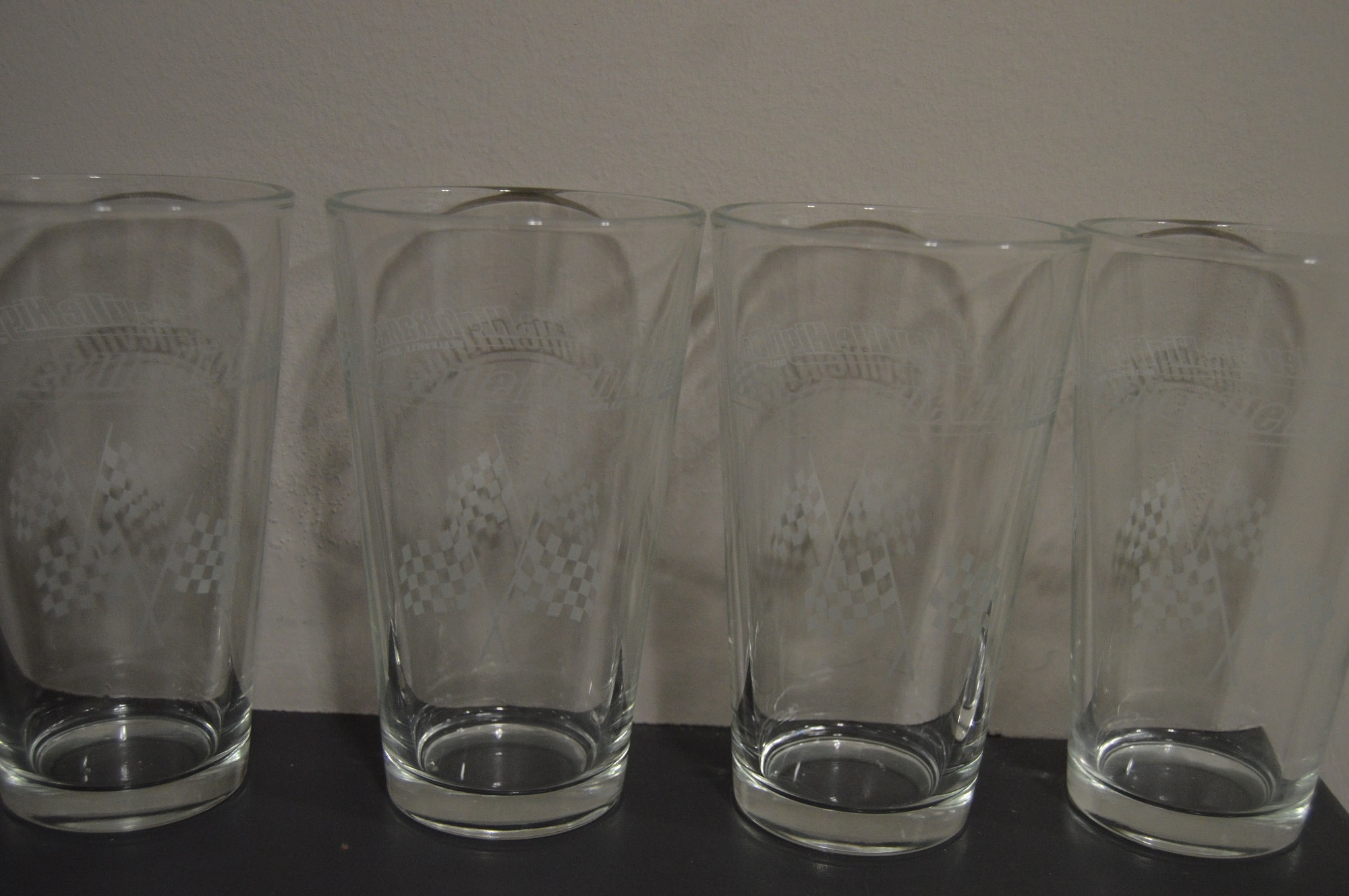 HEAVY DRINKING GLASSES, RIBBED SIDES - McLaughlin Auctioneers, LLC